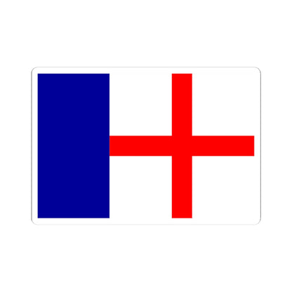 Flag of Cargese (France) STICKER Vinyl Kiss-Cut Decal