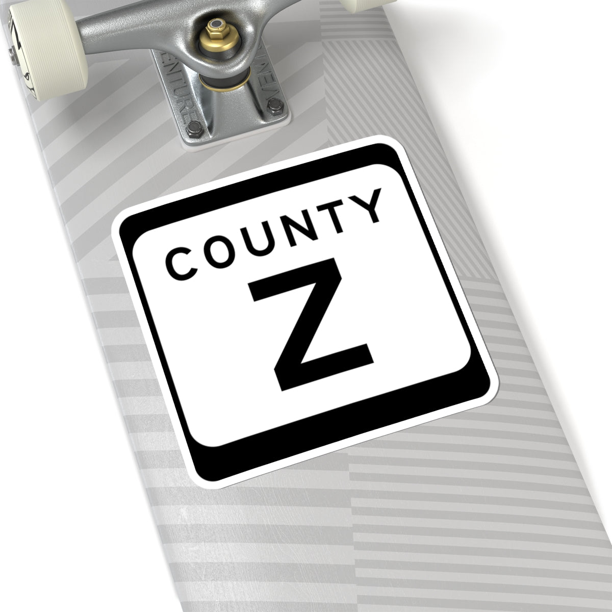 WIS County Z (Wisconsin) (Road Sign) STICKER Vinyl Kiss-Cut Decal