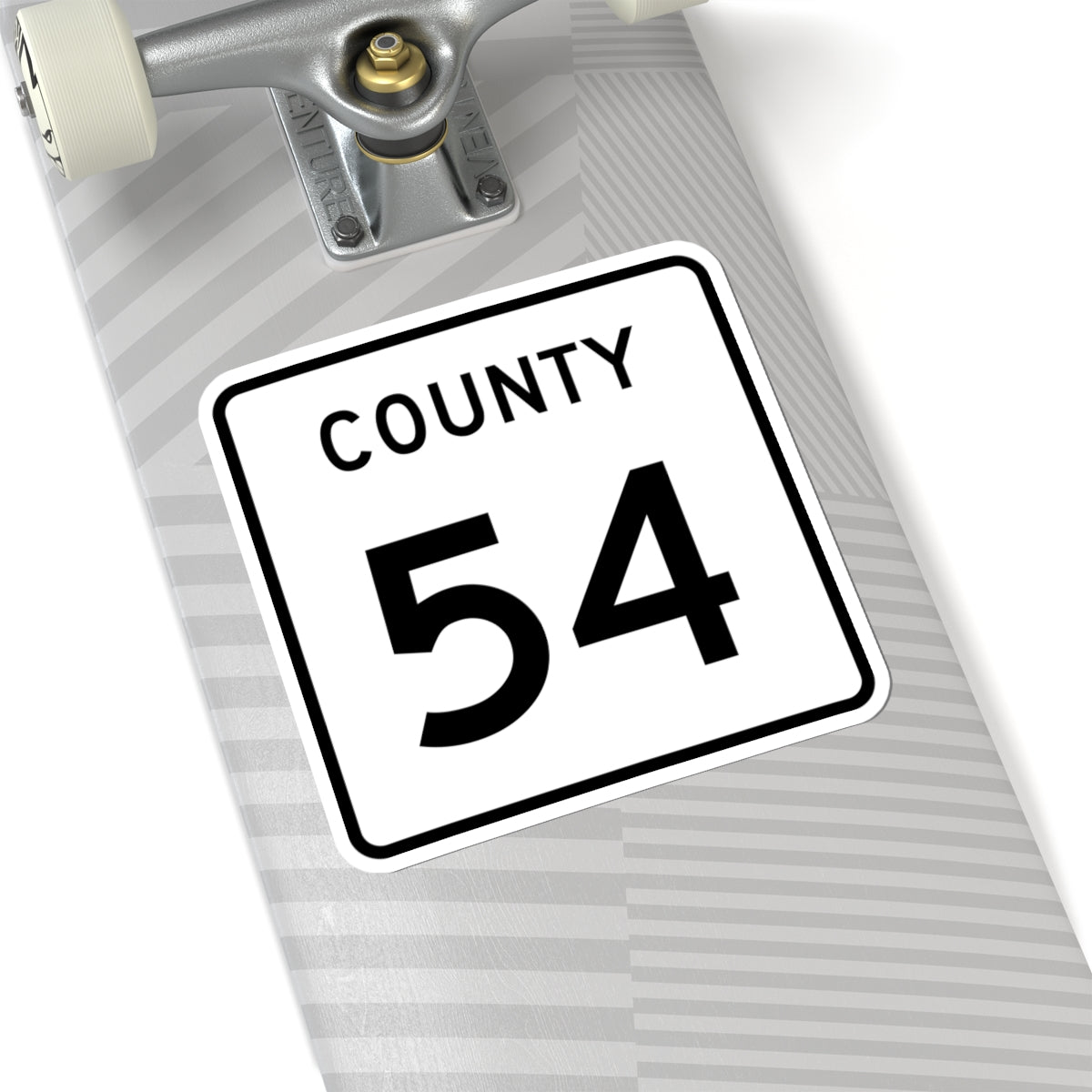 County 54 square (Minnesota) (Road Sign) STICKER Vinyl Kiss-Cut Decal
