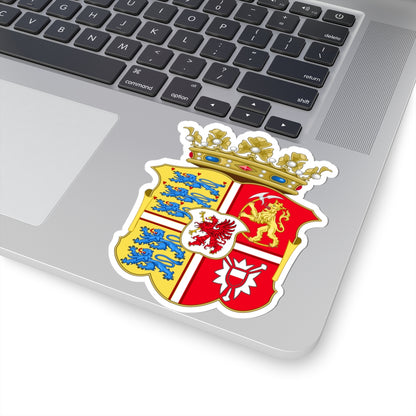 Armoiries de Sophie de Poméranie (Denmark) (Coat of Arms) STICKER Vinyl Kiss-Cut Decal