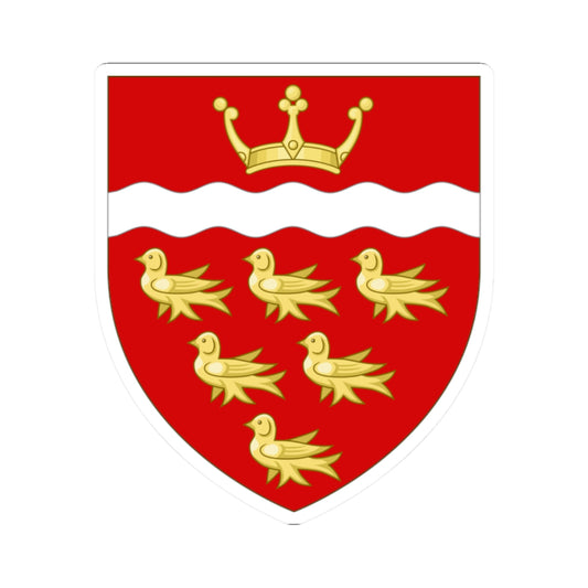 Arms of the East Sussex County Council (England) (Coat of Arms) STICKER Vinyl Kiss-Cut Decal