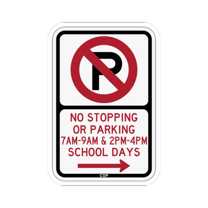 PBOT Road sign P1400R (Oregon) (Road Sign) STICKER Vinyl Kiss-Cut Decal
