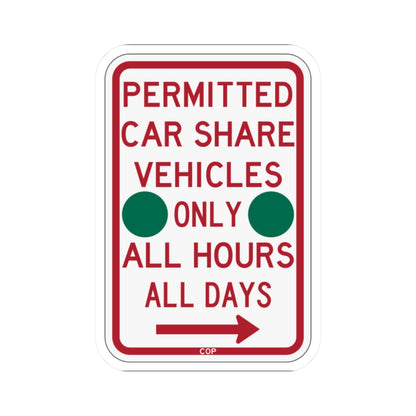 PBOT Road sign P4500R-G (Oregon) (Road Sign) STICKER Vinyl Kiss-Cut Decal