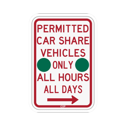 PBOT Road sign P4500R-G (Oregon) (Road Sign) STICKER Vinyl Kiss-Cut Decal
