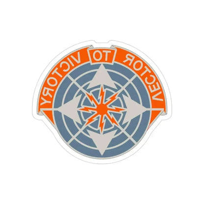 29th Air Traffic Control Group (U.S. Army) REVERSE PRINT Transparent Die-Cut STICKER 3 Inch Die-Cut Transparent - The Sticker Space