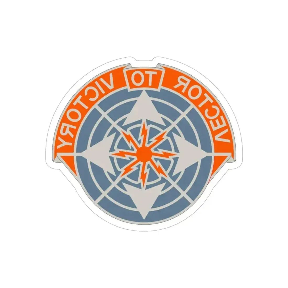 29th Air Traffic Control Group (U.S. Army) REVERSE PRINT Transparent Die-Cut STICKER 4 Inch Die-Cut Transparent - The Sticker Space