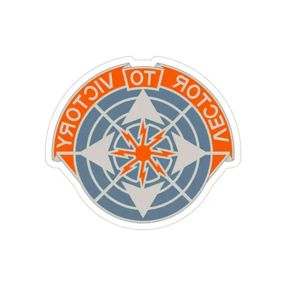 29th Air Traffic Control Group (U.S. Army) REVERSE PRINT Transparent Die-Cut STICKER 4 Inch Die-Cut Transparent - The Sticker Space