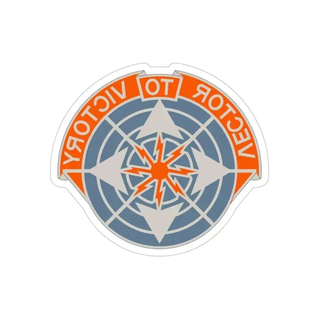 29th Air Traffic Control Group (U.S. Army) REVERSE PRINT Transparent Die-Cut STICKER 5 Inch Die-Cut Transparent - The Sticker Space