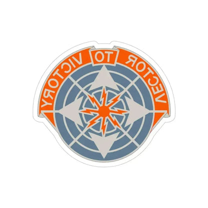 29th Air Traffic Control Group (U.S. Army) REVERSE PRINT Transparent Die-Cut STICKER 5 Inch Die-Cut Transparent - The Sticker Space