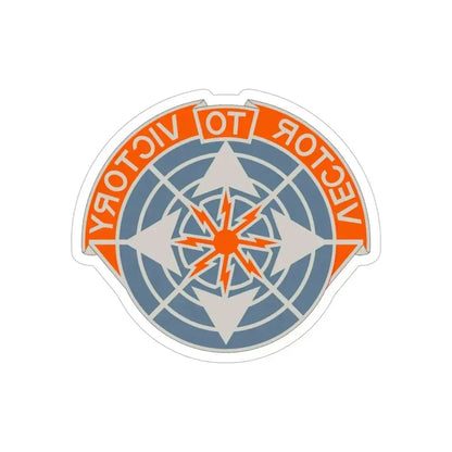 29th Air Traffic Control Group (U.S. Army) REVERSE PRINT Transparent Die-Cut STICKER 6 Inch Die-Cut Transparent - The Sticker Space