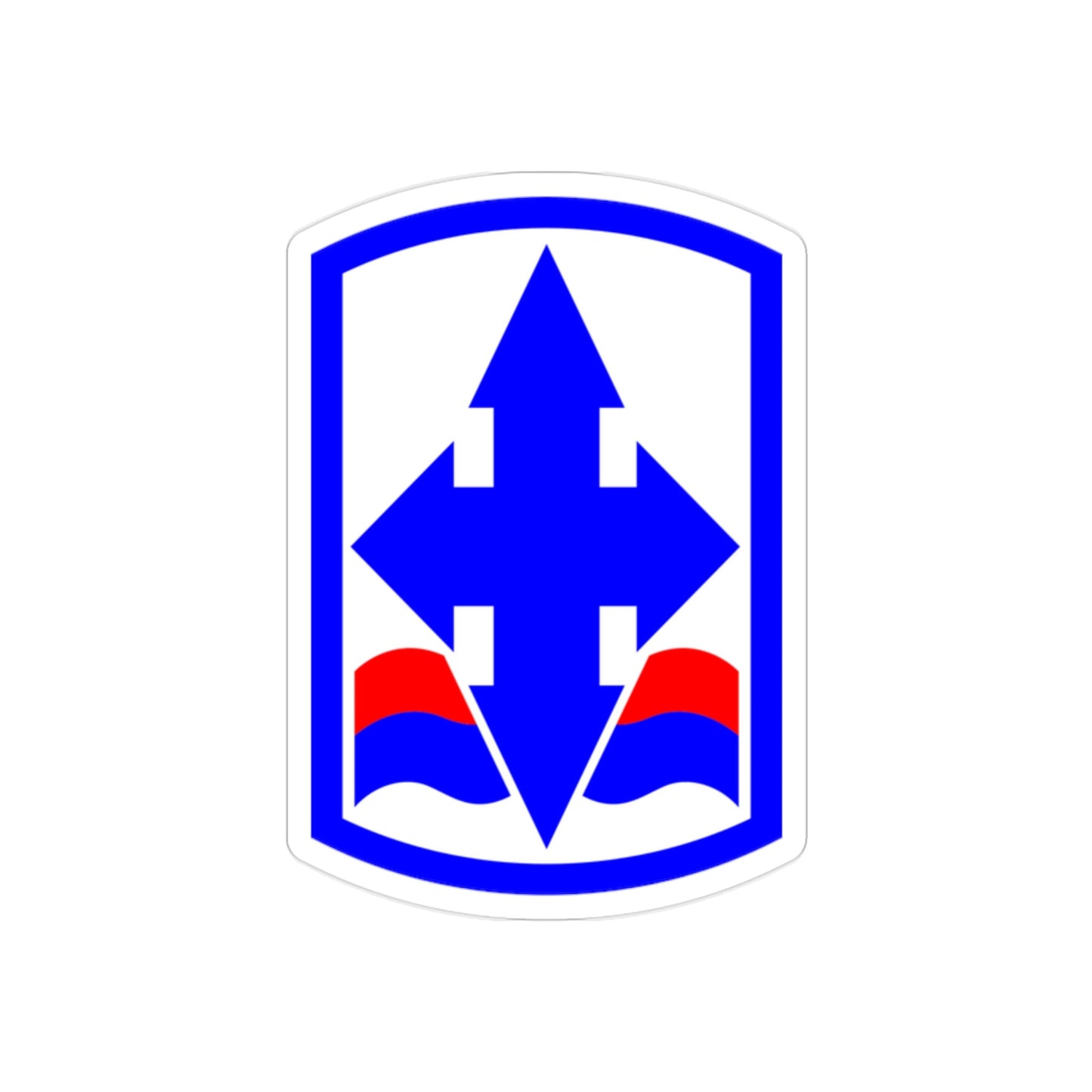 29th Infantry Brigade SSI (U.S. Army) REVERSE PRINT Transparent STICKER-2 Inch-The Sticker Space