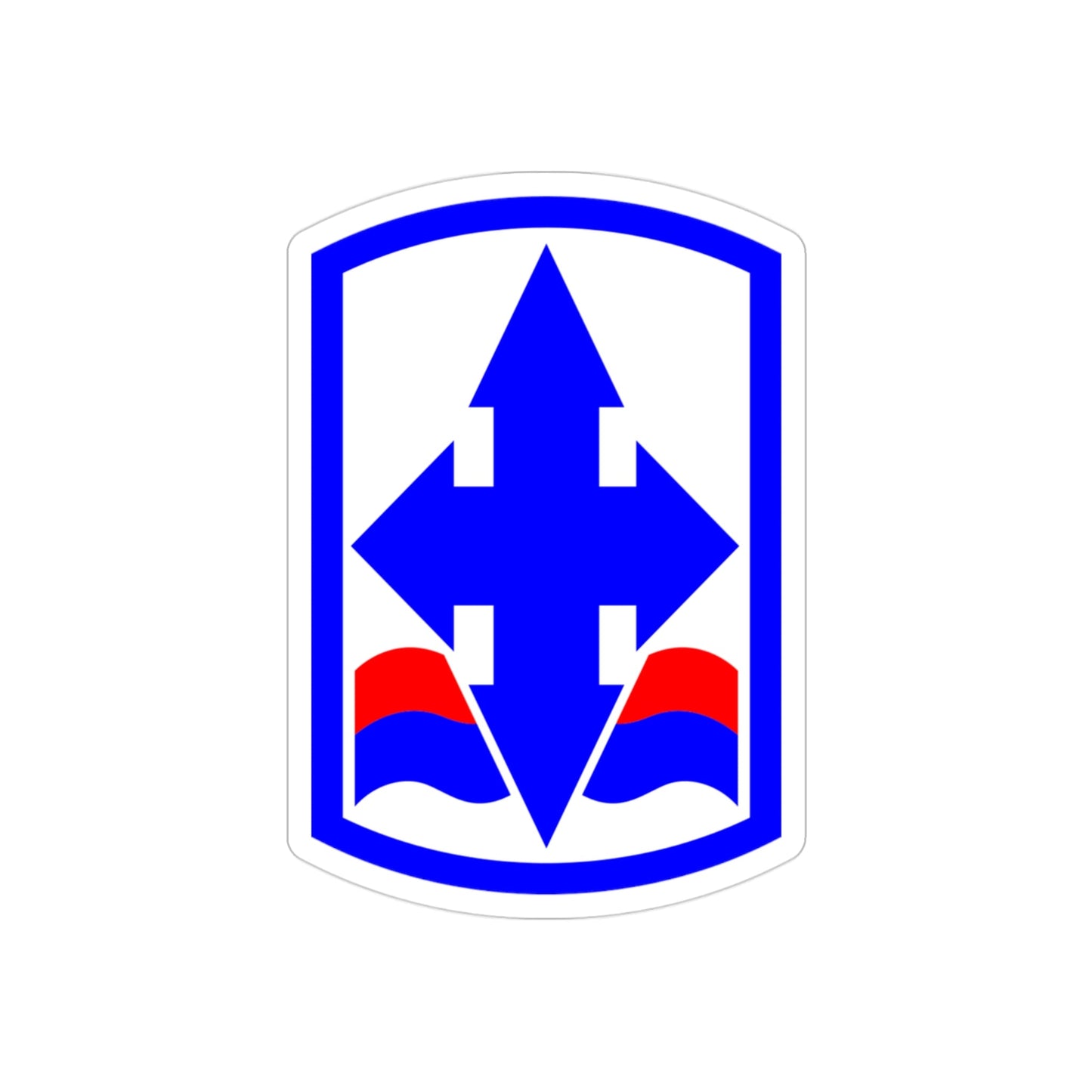 29th Infantry Brigade SSI (U.S. Army) REVERSE PRINT Transparent STICKER-3 Inch-The Sticker Space