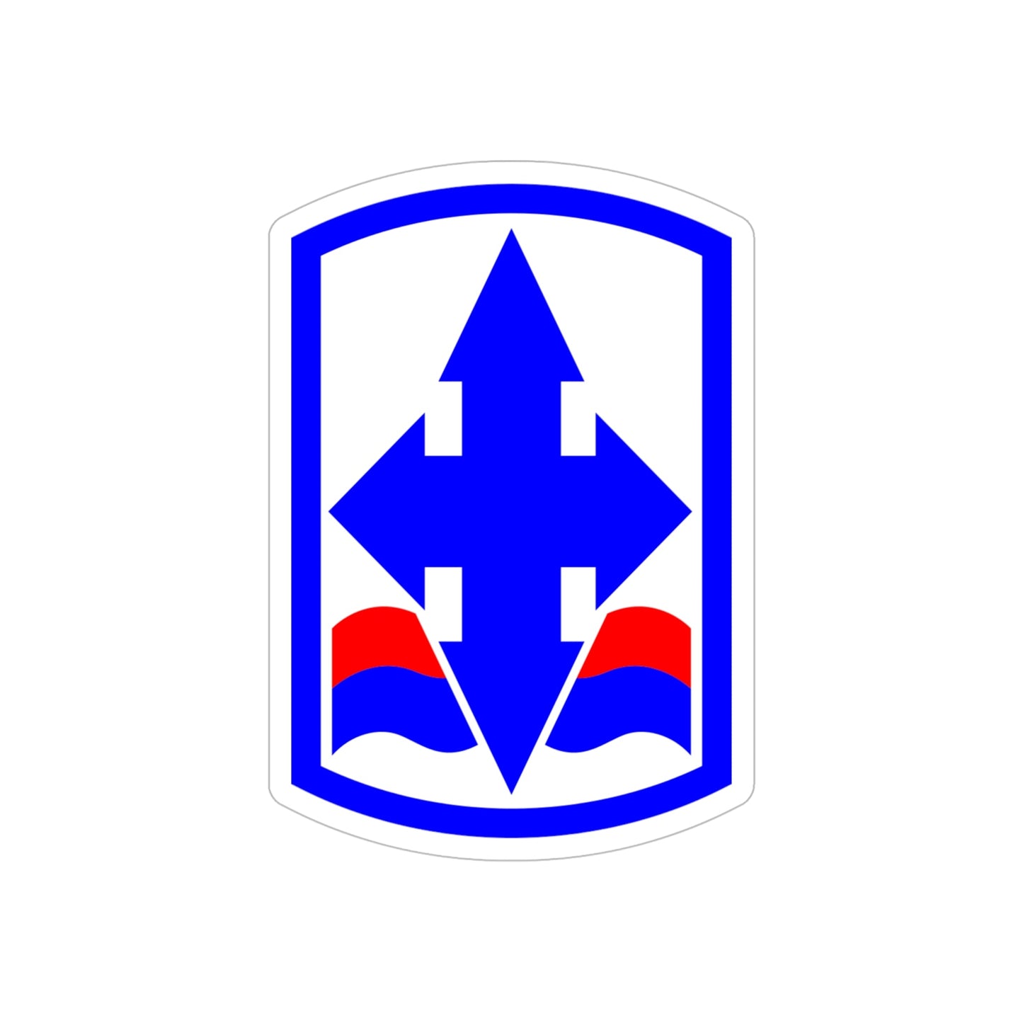 29th Infantry Brigade SSI (U.S. Army) REVERSE PRINT Transparent STICKER-6 Inch-The Sticker Space