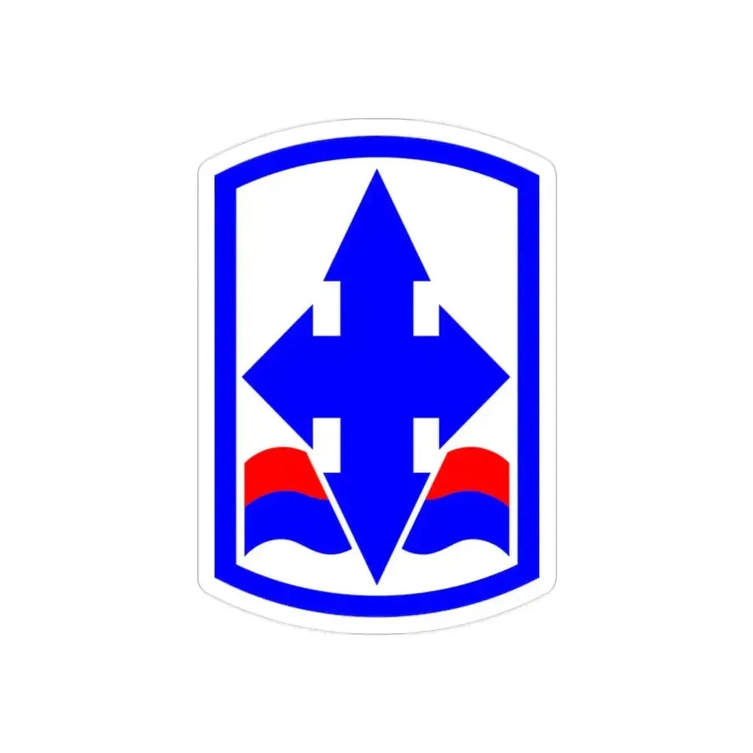 29th Infantry Brigade SSI (U.S. Army) REVERSE PRINT Transparent Die-Cut STICKER 2 Inch Die-Cut Transparent - The Sticker Space