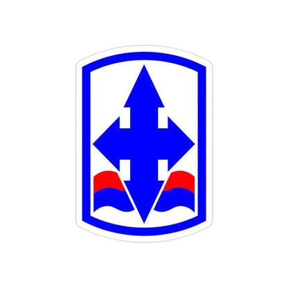 29th Infantry Brigade SSI (U.S. Army) REVERSE PRINT Transparent Die-Cut STICKER 3 Inch Die-Cut Transparent - The Sticker Space