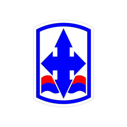 29th Infantry Brigade SSI (U.S. Army) REVERSE PRINT Transparent Die-Cut STICKER 4 Inch Die-Cut Transparent - The Sticker Space