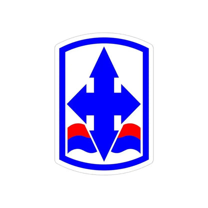 29th Infantry Brigade SSI (U.S. Army) REVERSE PRINT Transparent Die-Cut STICKER 5 Inch Die-Cut Transparent - The Sticker Space
