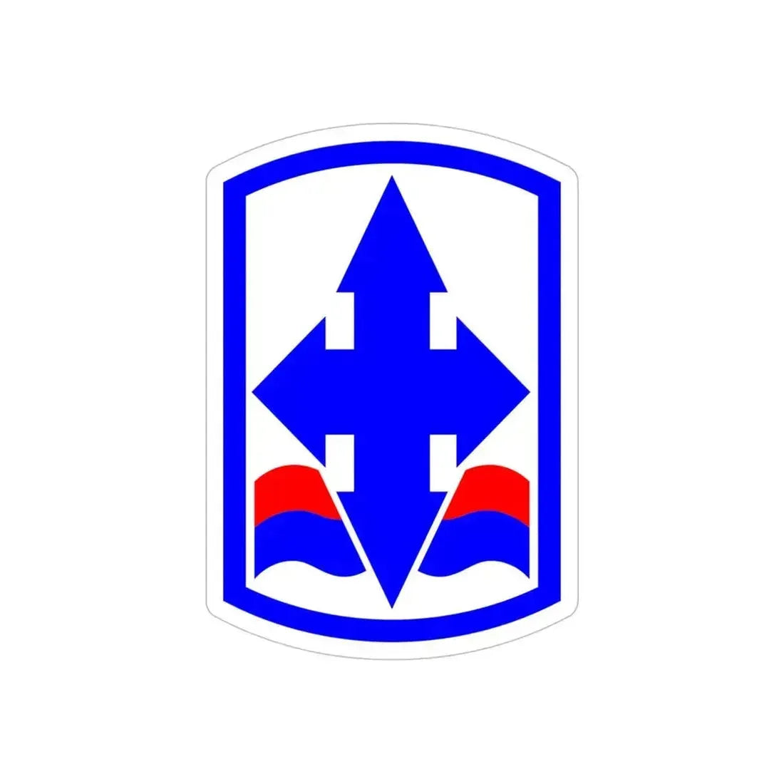29th Infantry Brigade SSI (U.S. Army) REVERSE PRINT Transparent Die-Cut STICKER 6 Inch Die-Cut Transparent - The Sticker Space