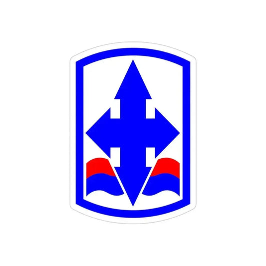 29th Infantry Brigade SSI (U.S. Army) REVERSE PRINT Transparent Die-Cut STICKER 6 Inch Die-Cut Transparent - The Sticker Space