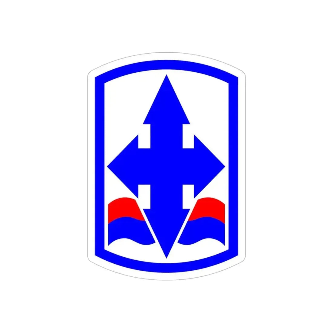 29th Infantry Brigade SSI (U.S. Army) REVERSE PRINT Transparent Die-Cut STICKER - The Sticker Space
