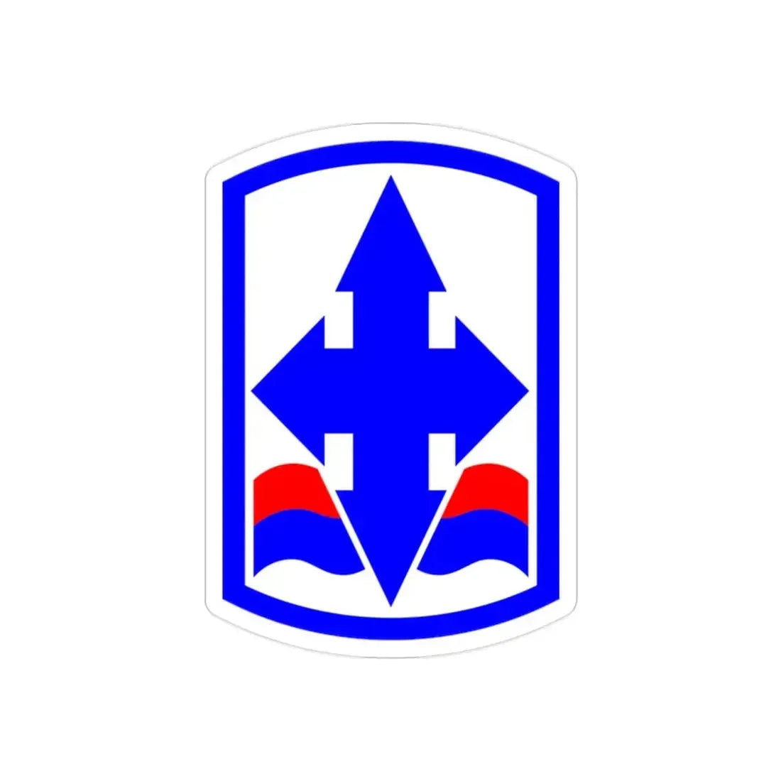 29th Infantry Brigade SSI (U.S. Army) REVERSE PRINT Transparent Die-Cut STICKER - The Sticker Space