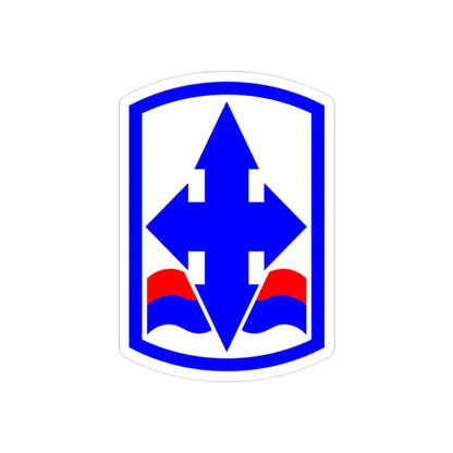 29th Infantry Brigade SSI (U.S. Army) REVERSE PRINT Transparent Die-Cut STICKER - The Sticker Space