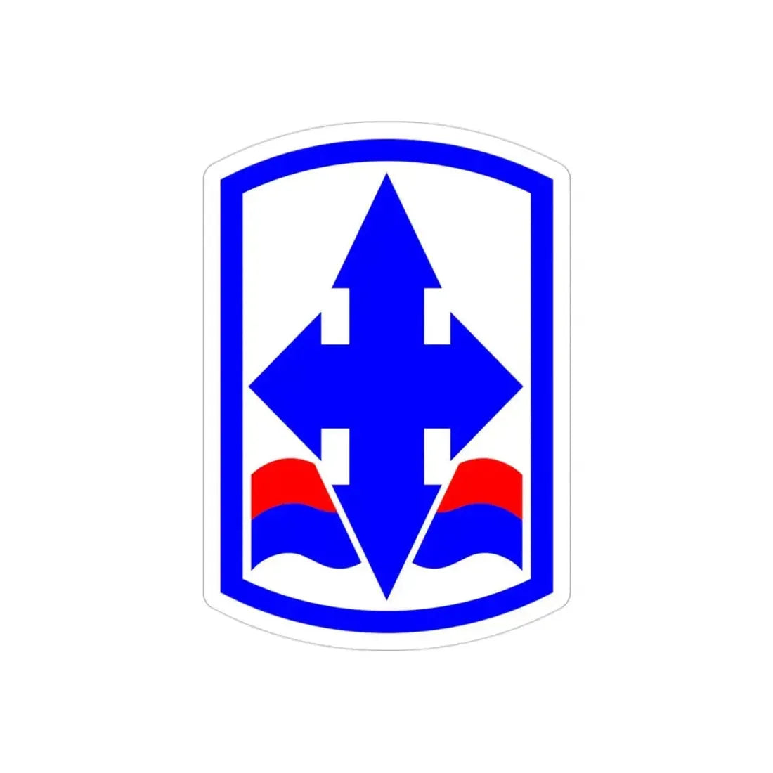29th Infantry Brigade SSI (U.S. Army) REVERSE PRINT Transparent Die-Cut STICKER - The Sticker Space