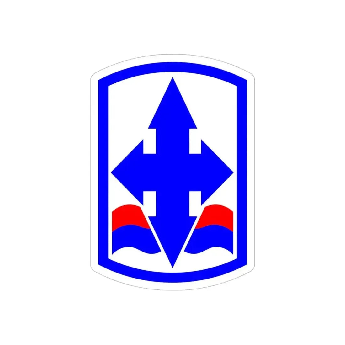 29th Infantry Brigade SSI (U.S. Army) REVERSE PRINT Transparent Die-Cut STICKER - The Sticker Space