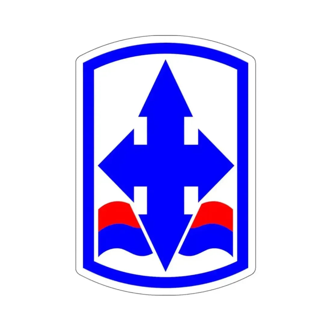 29th Infantry Brigade SSI (U.S. Army) STICKER Vinyl Kiss-Cut Decal 6 Inch White - The Sticker Space