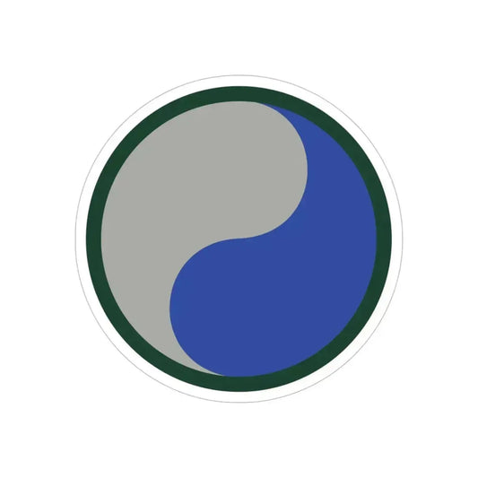 29TH INFANTRY DIVISION (U.S. Army) REVERSE PRINT Transparent Die-Cut STICKER 6 Inch Die-Cut Transparent - The Sticker Space