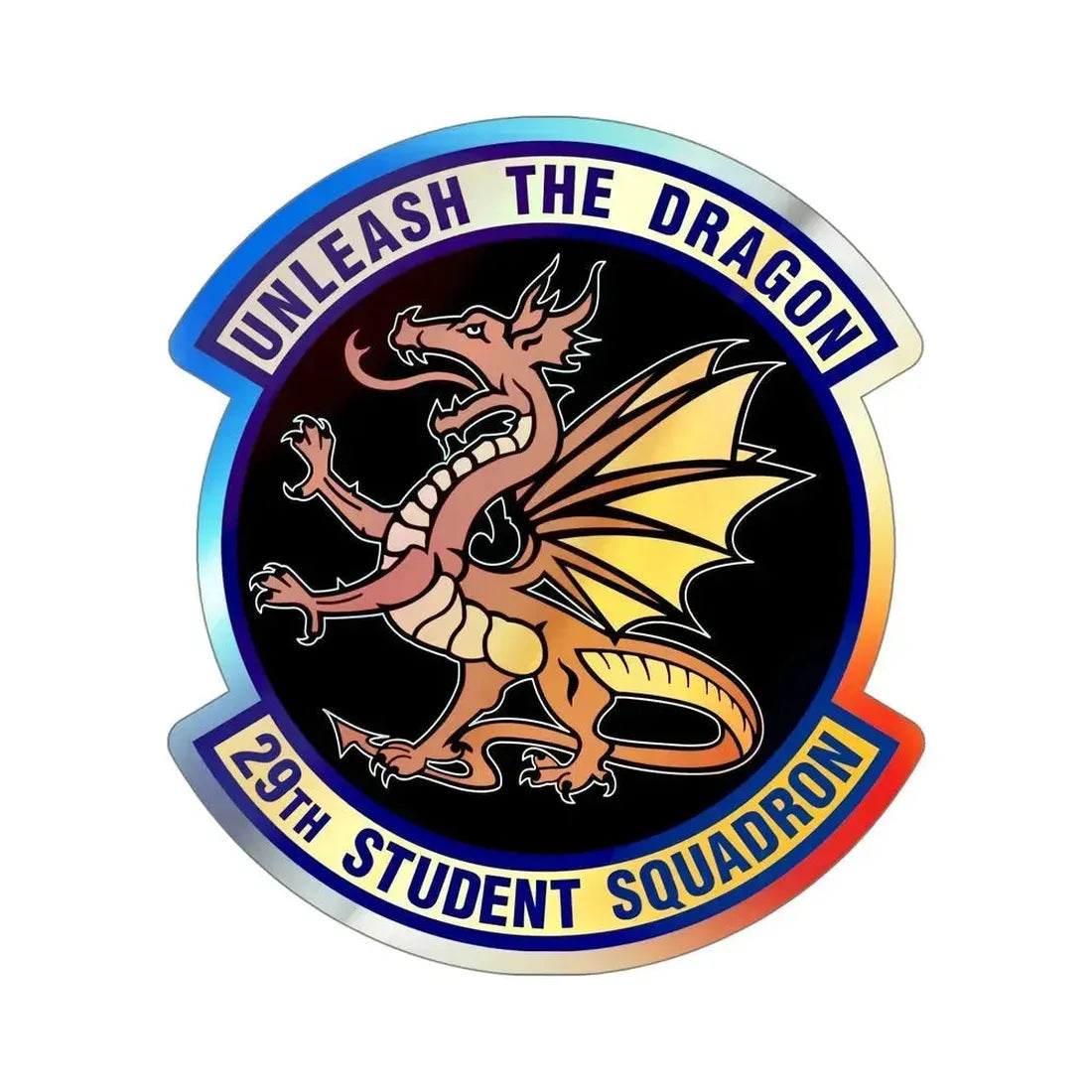 29th Student Squadron (U.S. Air Force) Holographic STICKER Die-Cut Vinyl Decal 5 Inch Holographic - The Sticker Space