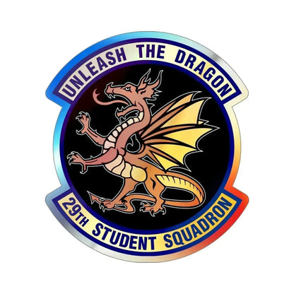29th Student Squadron (U.S. Air Force) Holographic STICKER Die-Cut Vinyl Decal 5 Inch Holographic - The Sticker Space