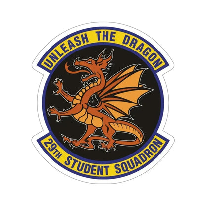 29th Student Squadron (U.S. Air Force) STICKER Vinyl Die-Cut Decal 4 Inch - The Sticker Space