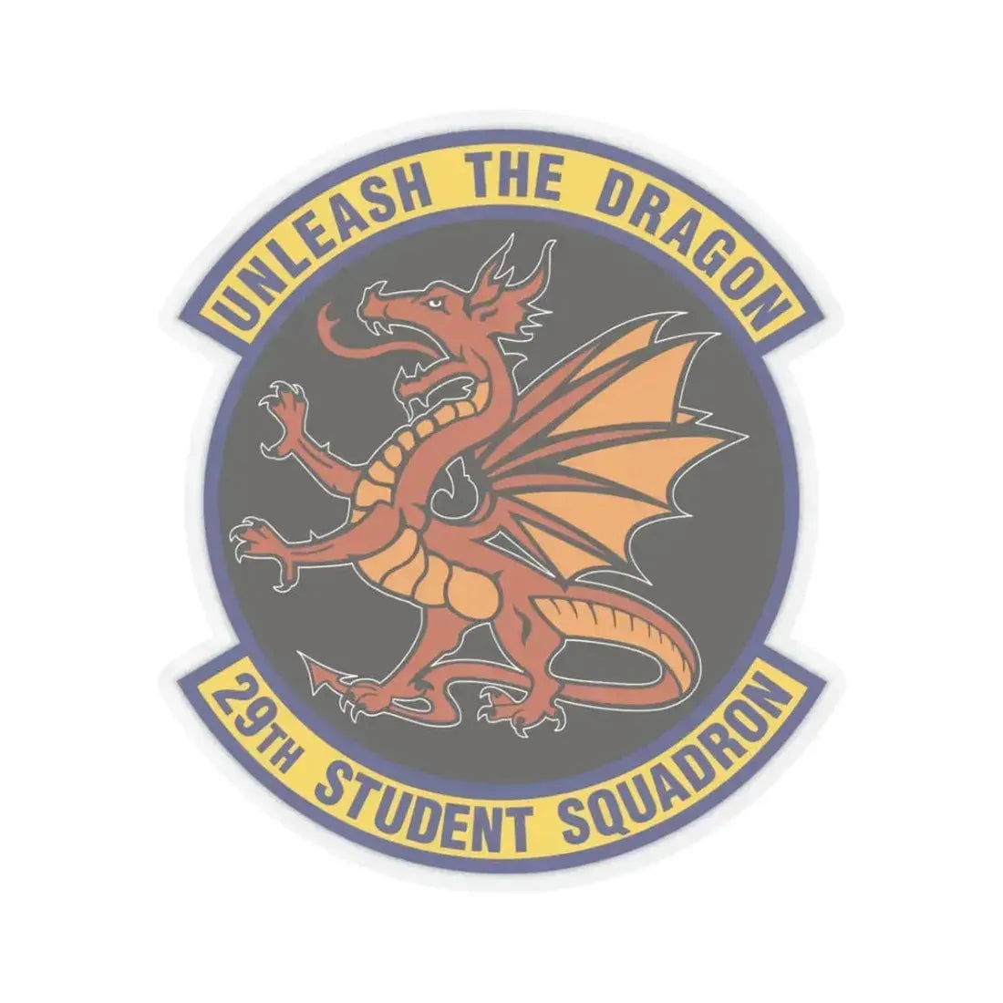 29th Student Squadron (U.S. Air Force) STICKER Vinyl Kiss-Cut Decal 3 Inch Transparent - The Sticker Space