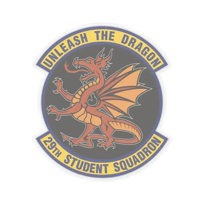 29th Student Squadron (U.S. Air Force) STICKER Vinyl Kiss-Cut Decal 6 Inch Transparent - The Sticker Space