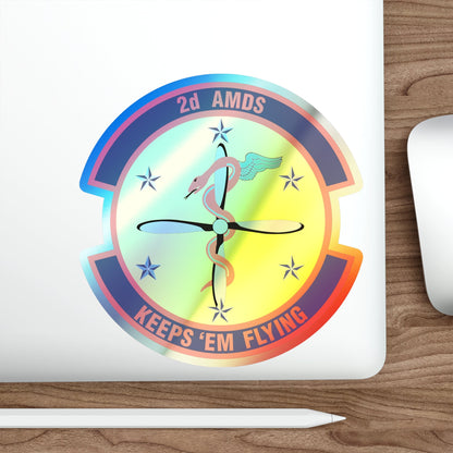 2d Aerospace Medical Squadron (U.S. Air Force) Holographic STICKER Die-Cut Vinyl Decal-The Sticker Space