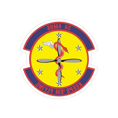 2d Aerospace Medical Squadron (U.S. Air Force) REVERSE PRINT Transparent Die-Cut STICKER - The Sticker Space
