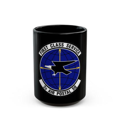 2d Air Postal Squadron (U.S. Air Force) Black Coffee Mug-15oz-The Sticker Space