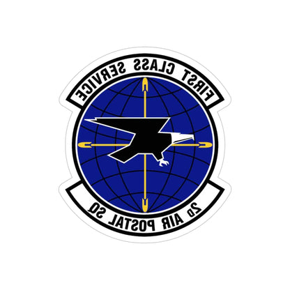 2d Air Postal Squadron (U.S. Air Force) REVERSE PRINT Transparent STICKER-5" × 5"-The Sticker Space