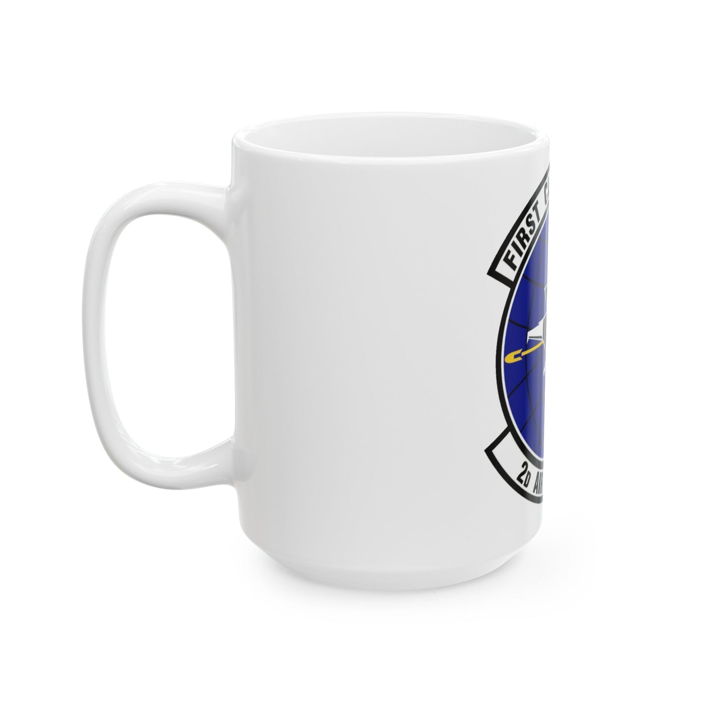 2d Air Postal Squadron (U.S. Air Force) White Coffee Mug-The Sticker Space