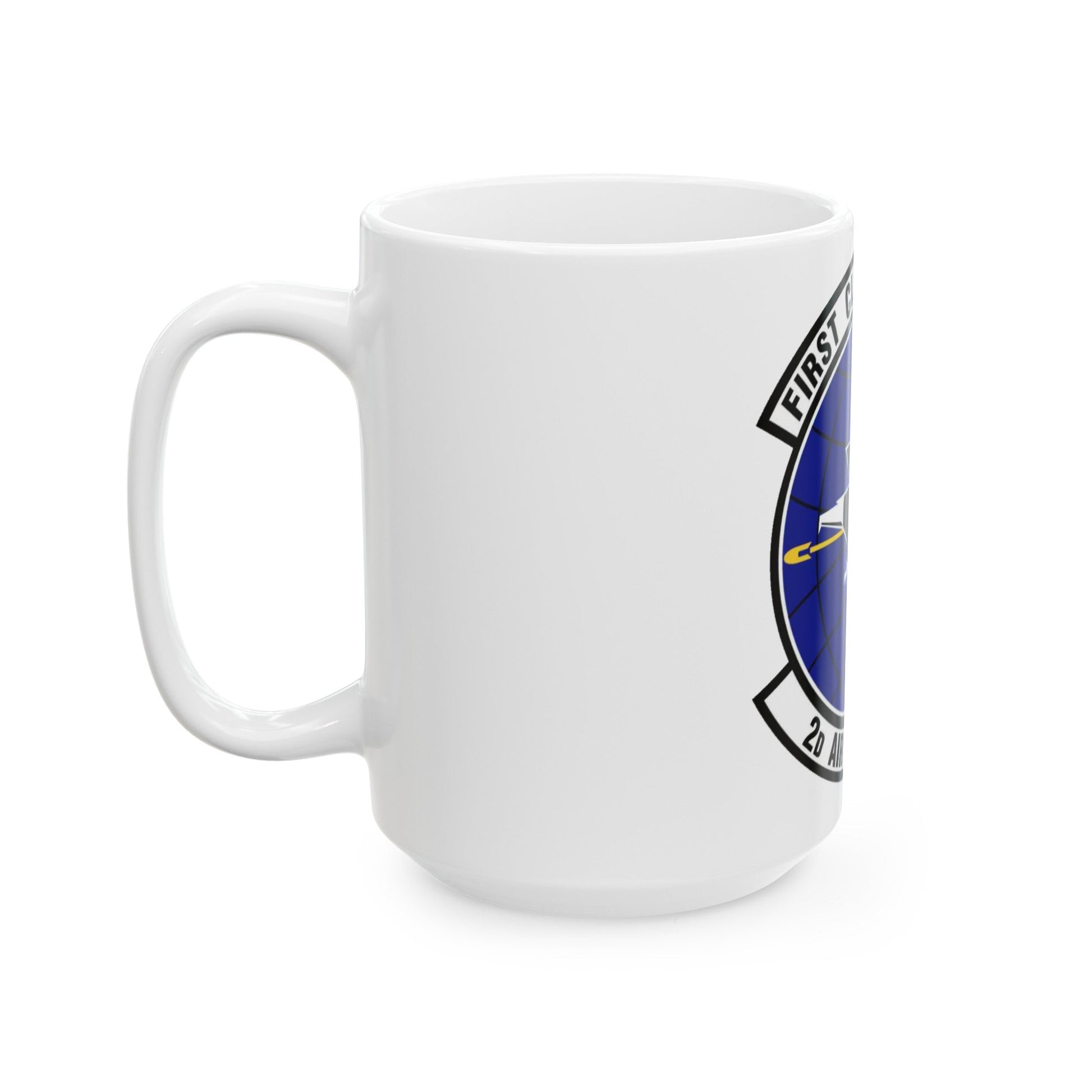 2d Air Postal Squadron (U.S. Air Force) White Coffee Mug-The Sticker Space