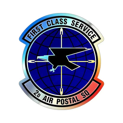 2d Air Postal Squadron (U.S. Air Force) Holographic STICKER Die-Cut Vinyl Decal - The Sticker Space