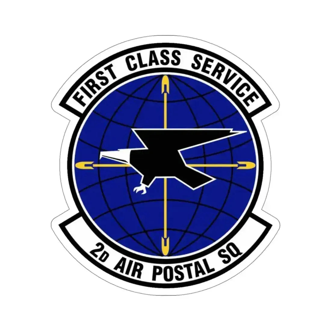 2d Air Postal Squadron (U.S. Air Force) STICKER Vinyl Die-Cut Decal 4 Inch - The Sticker Space
