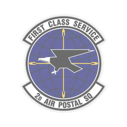 2d Air Postal Squadron (U.S. Air Force) STICKER Vinyl Kiss-Cut Decal 3 Inch Transparent - The Sticker Space