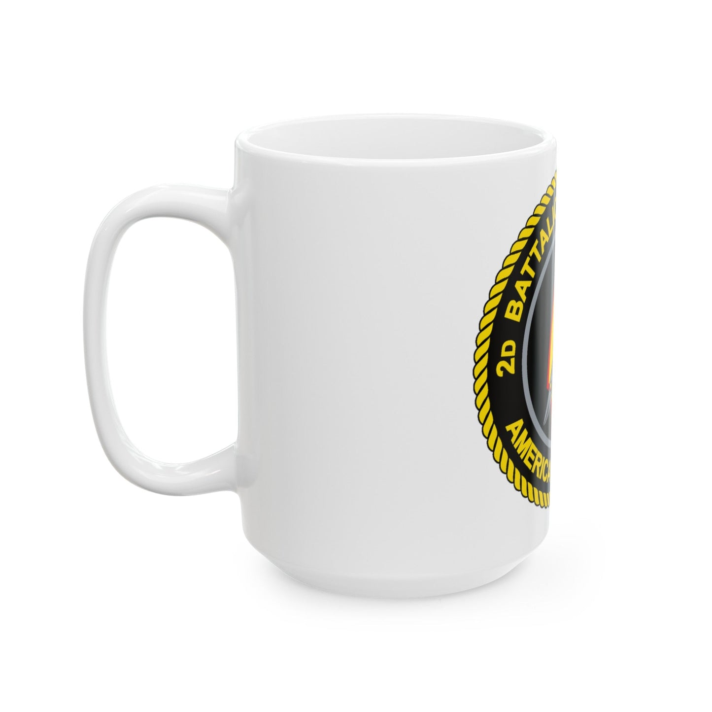 2d Battalion 8th Marines (USMC) White Coffee Mug-The Sticker Space