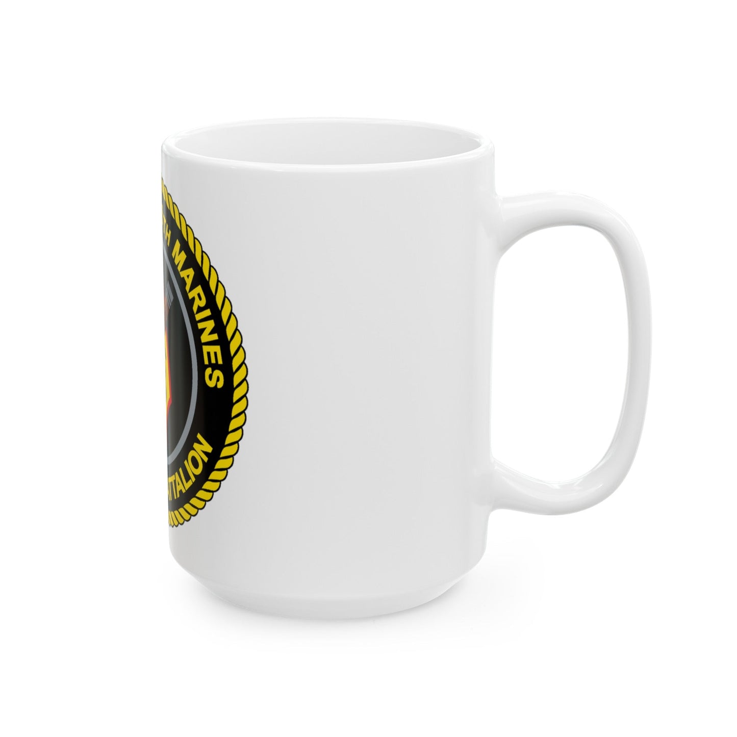 2d Battalion 8th Marines (USMC) White Coffee Mug-The Sticker Space