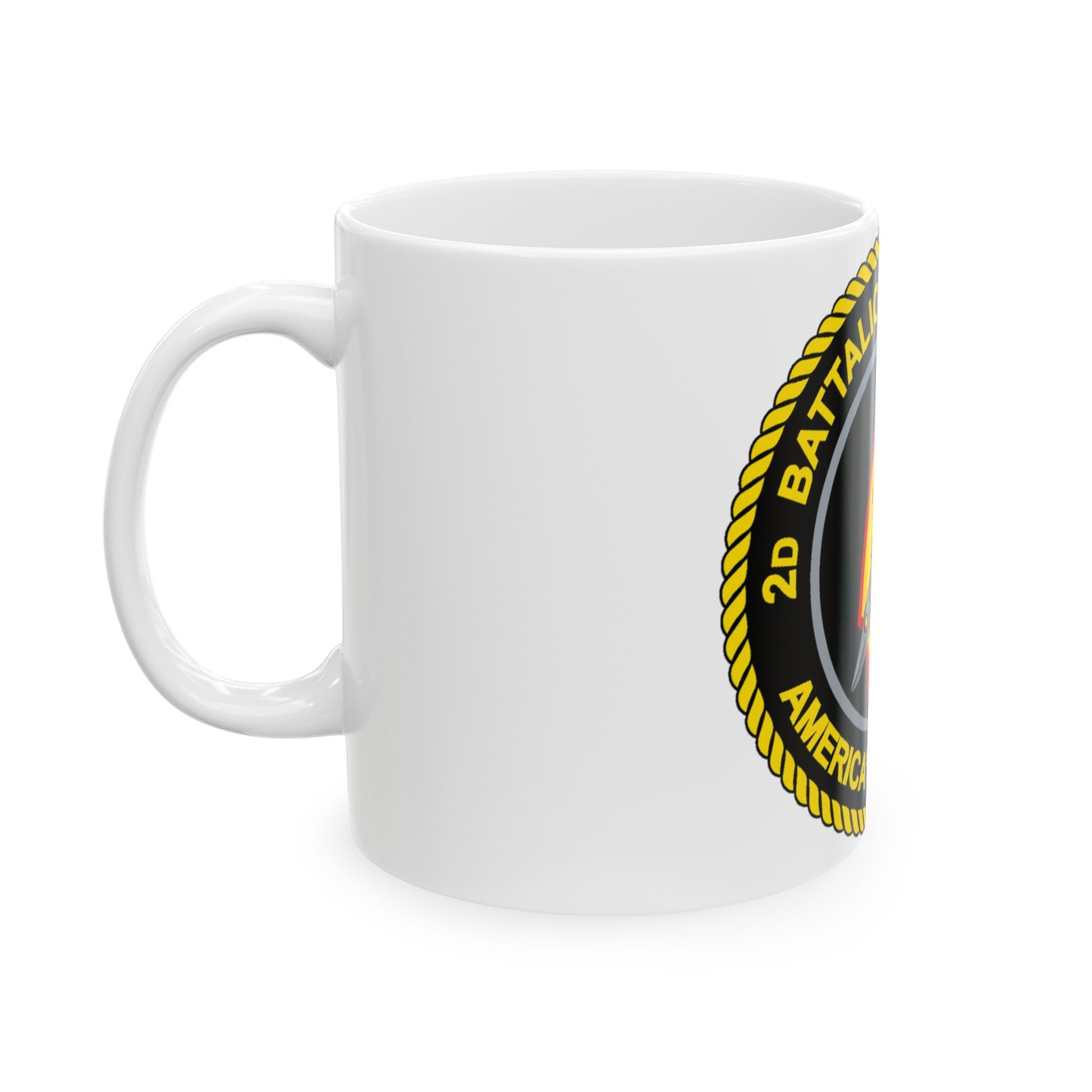 2d Battalion 8th Marines (USMC) White Coffee Mug-The Sticker Space