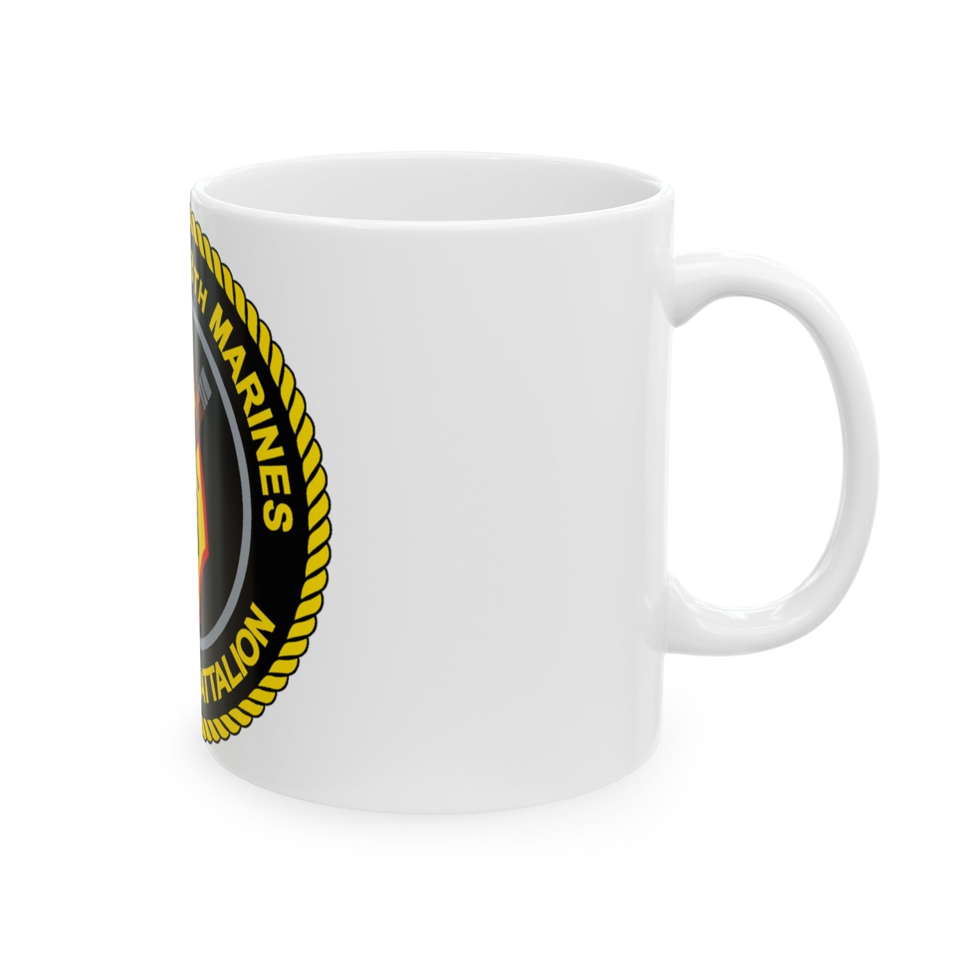 2d Battalion 8th Marines (USMC) White Coffee Mug-The Sticker Space