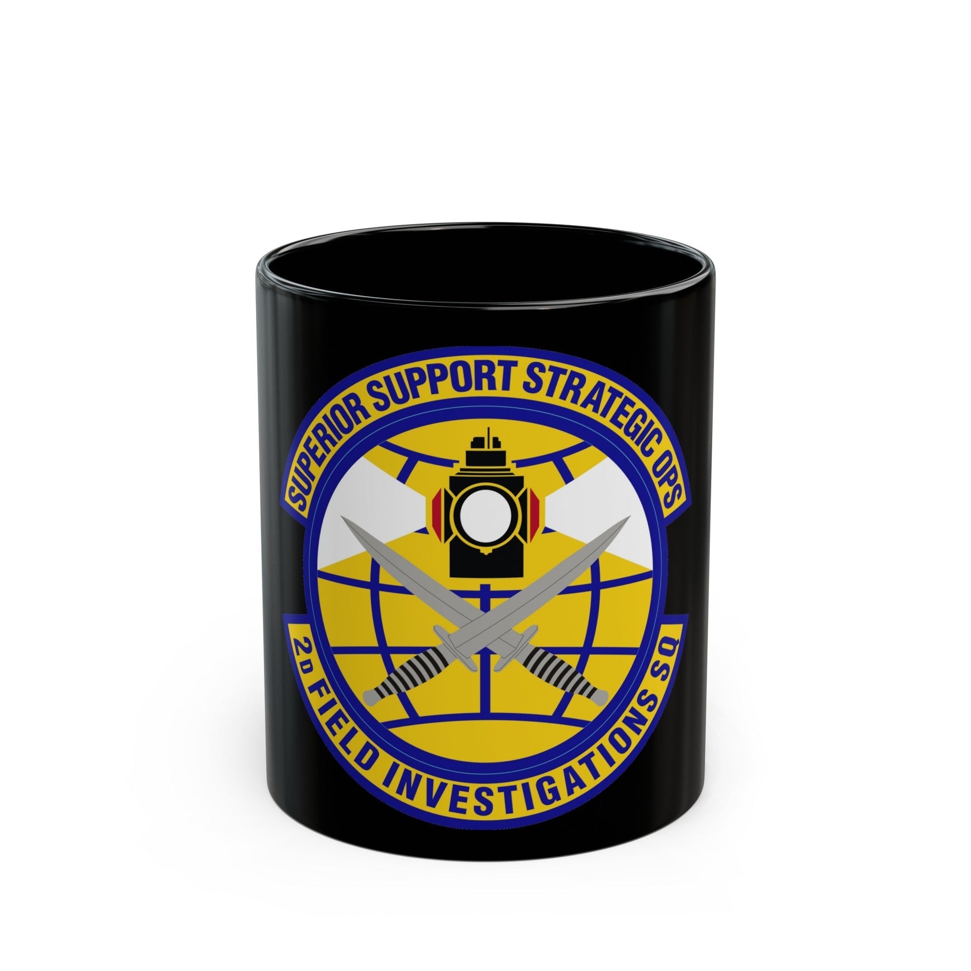 2d Field Investigations Squadron (U.S. Air Force) Black Coffee Mug-11oz-The Sticker Space