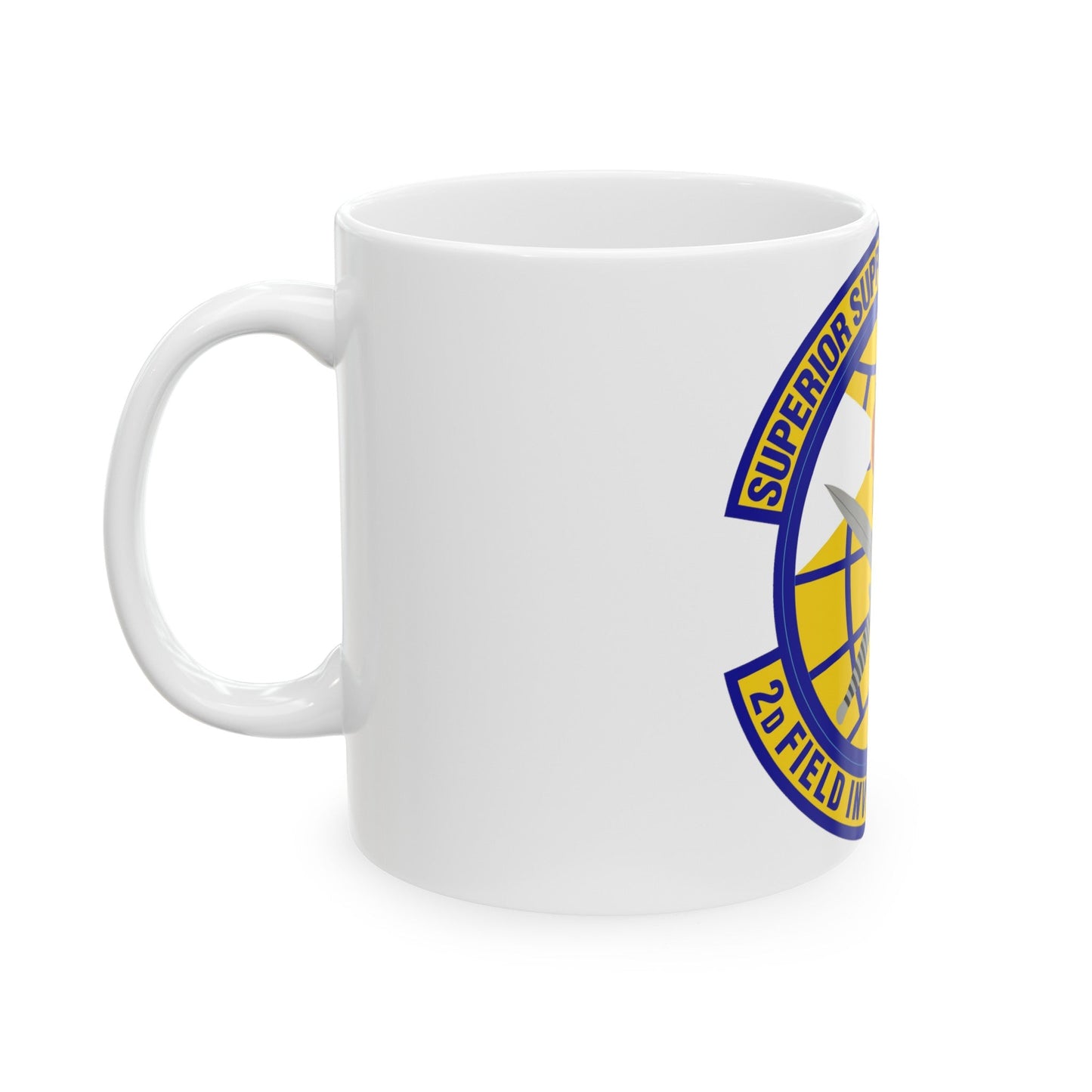 2d Field Investigations Squadron (U.S. Air Force) White Coffee Mug-The Sticker Space